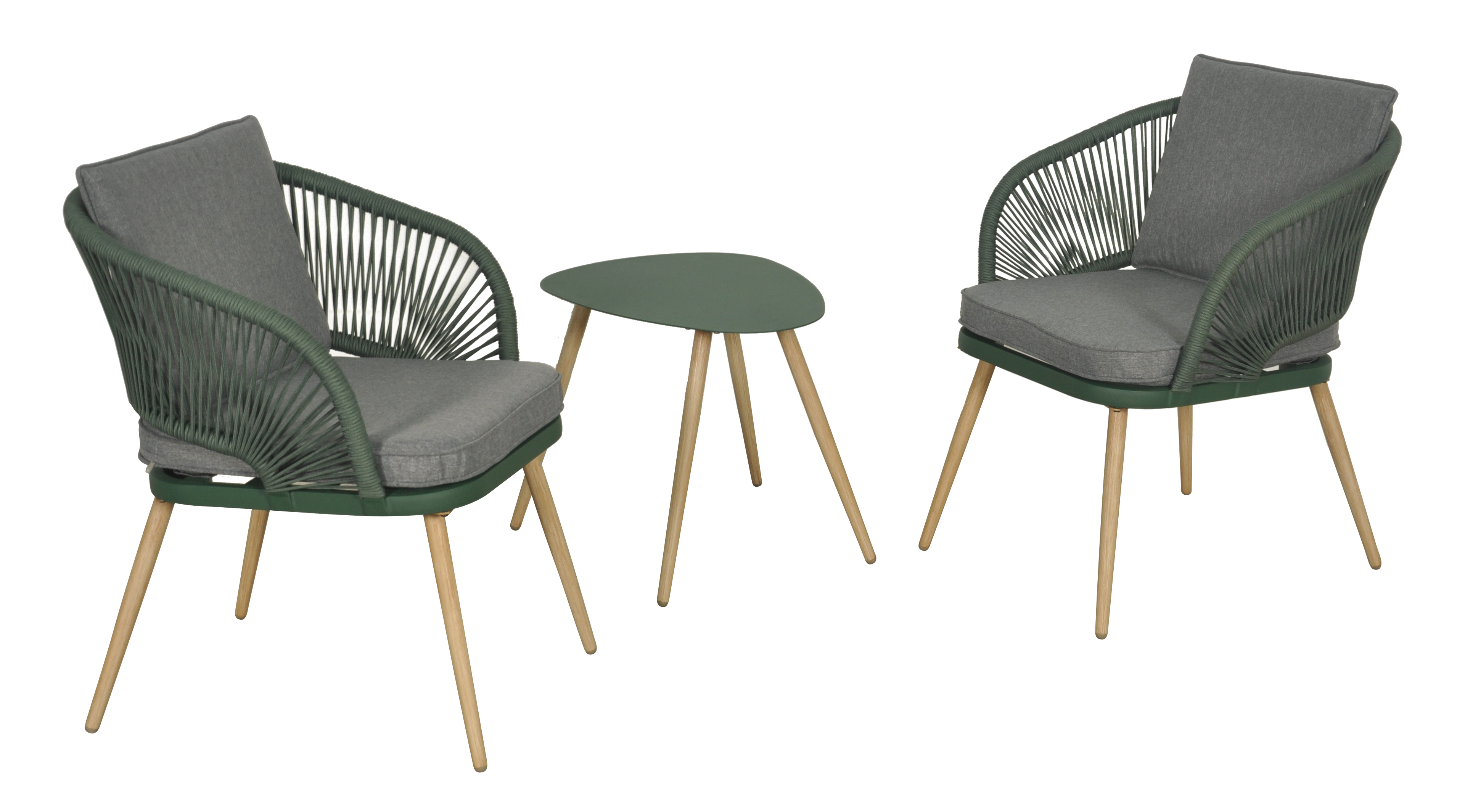 Steel rope balcony set 3pcs