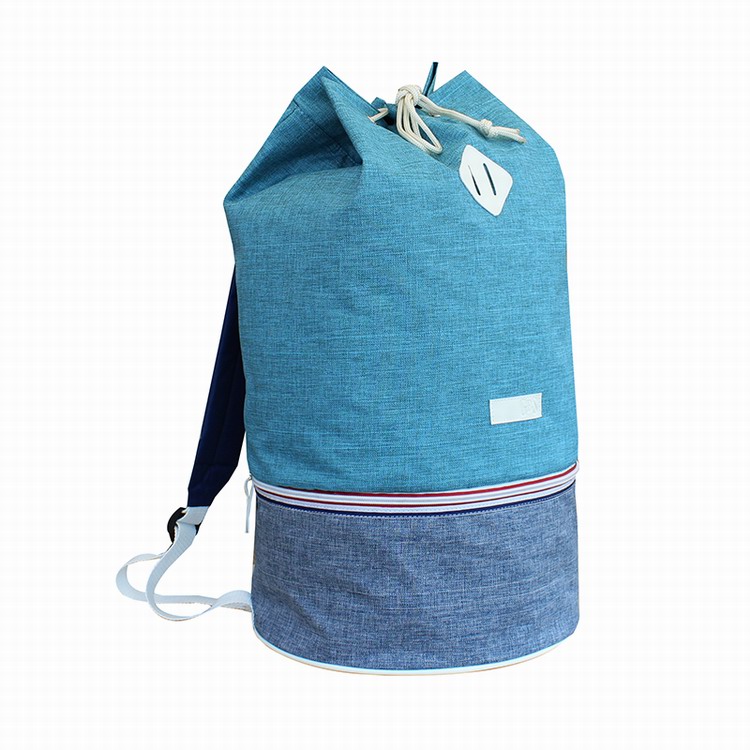 Light weight leisure snow polyester two tones sailor bag