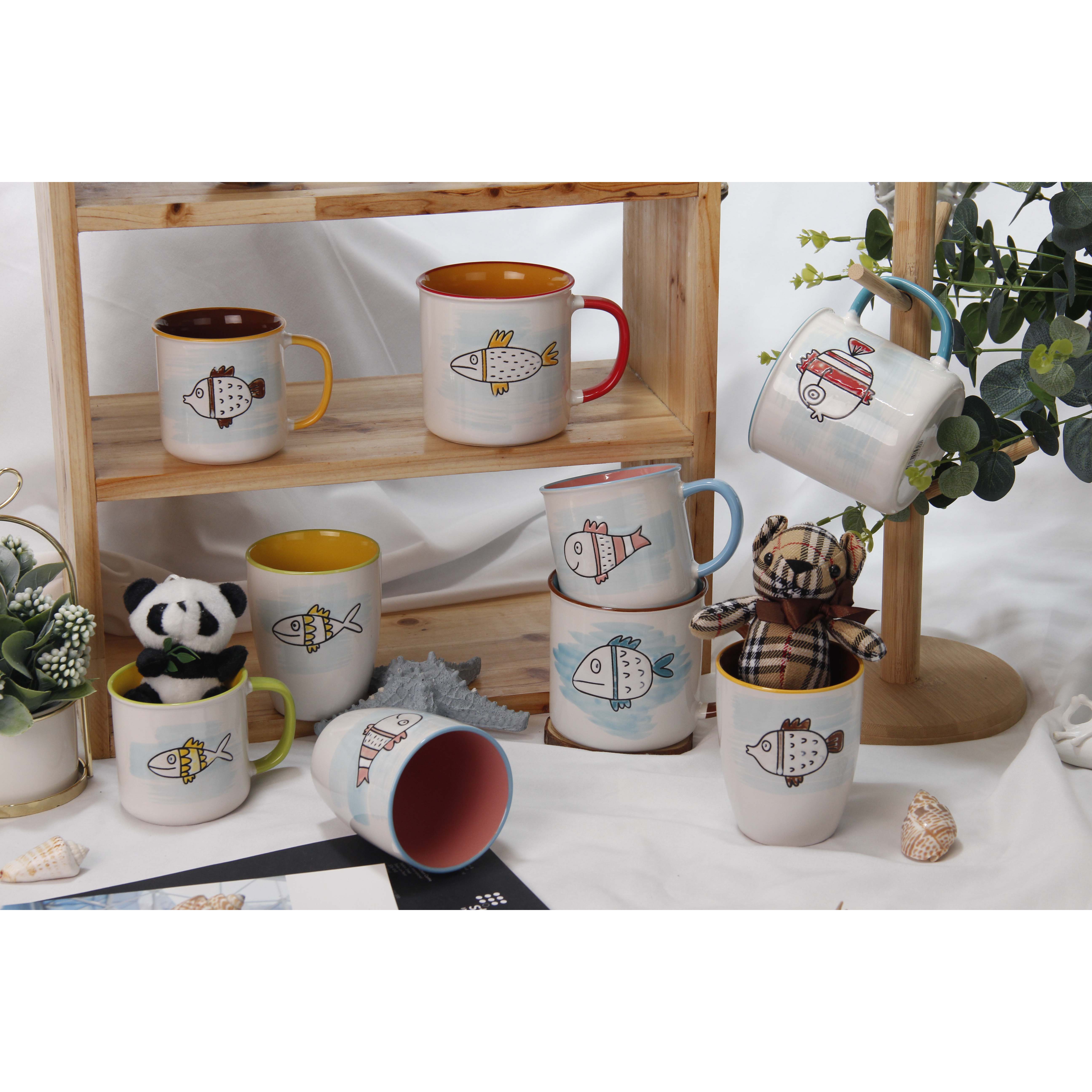 Colorful Cartoon Ceramic Coffee Cup