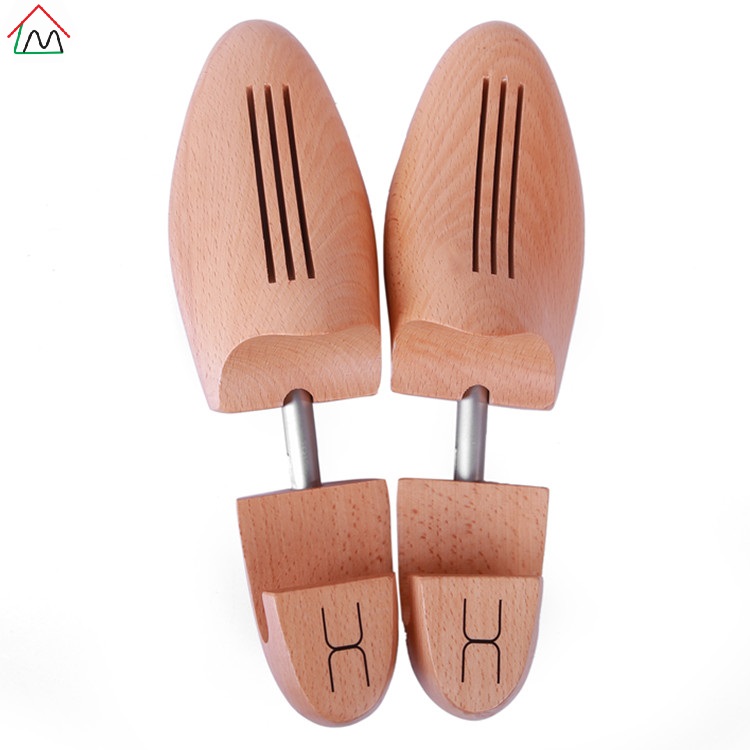 Custom logo men's beech wood shoe tree