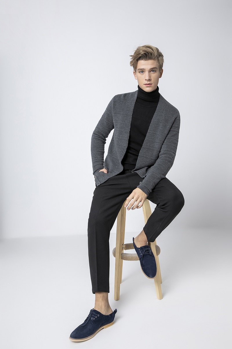 Ordos Lamy Cashmere Products Co.,Ltd. – Men's knitted sweater 3