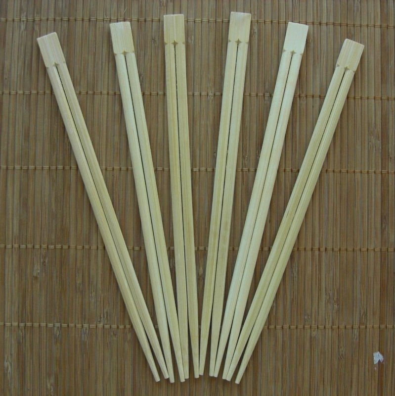 Disposable bamboo twin chopstick