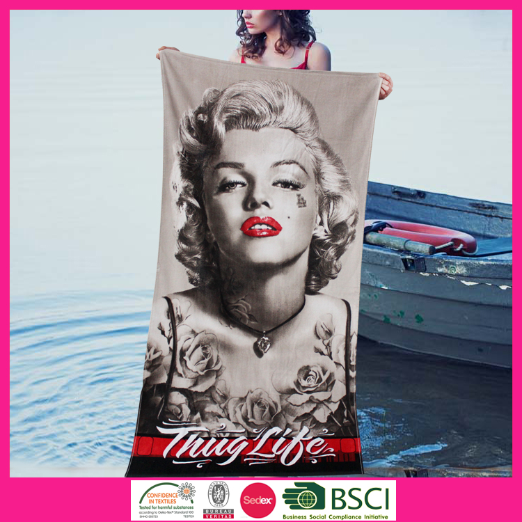 reactive printing beach ttowel
