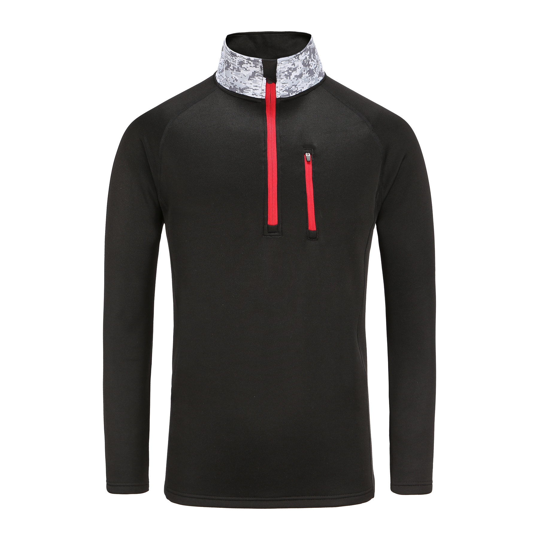 winter/autumn abrasion resistant nylon fleece 1/4 zip shirt