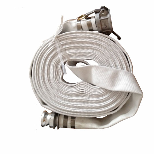 Single Jacket Rubber lining fire hose with camlock coupling