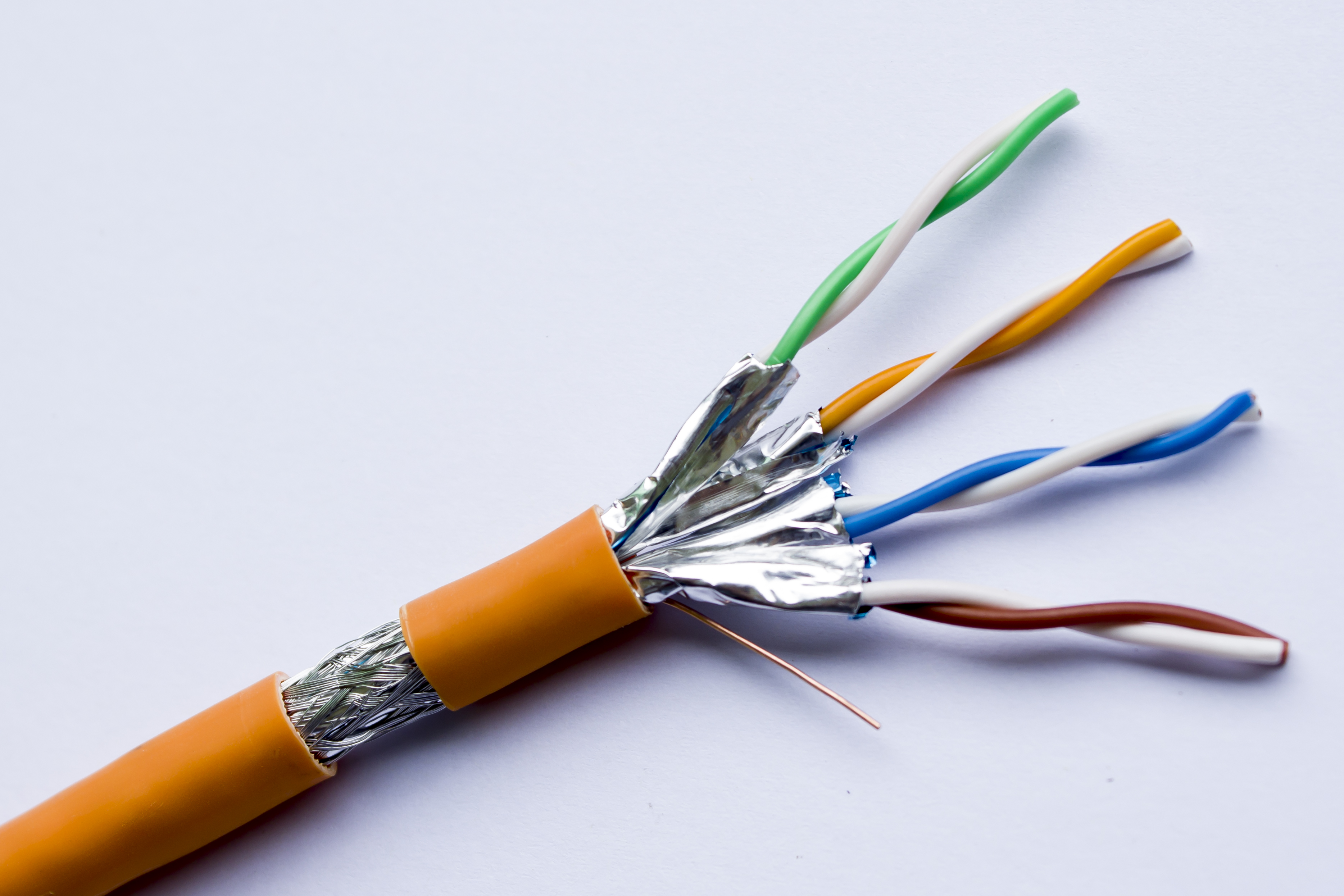Cat7 Sftp Cu Double Shielded Lan Cable