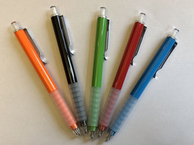 Color metal clip ballpoint pen