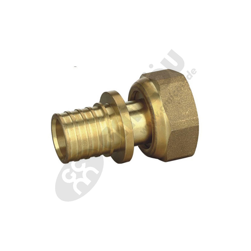 Straight pipe fitting with loose joint/Female