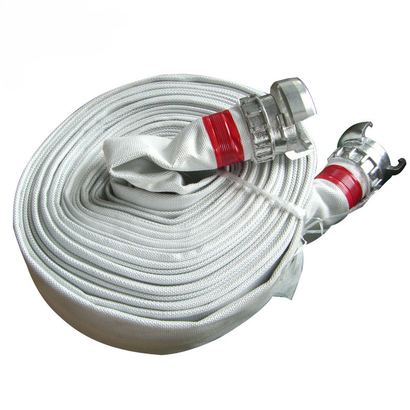 Single Jacket Rubber lining fire hose with french coupling