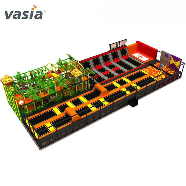 Large Amusement Park Indoor Commercial Trampoline