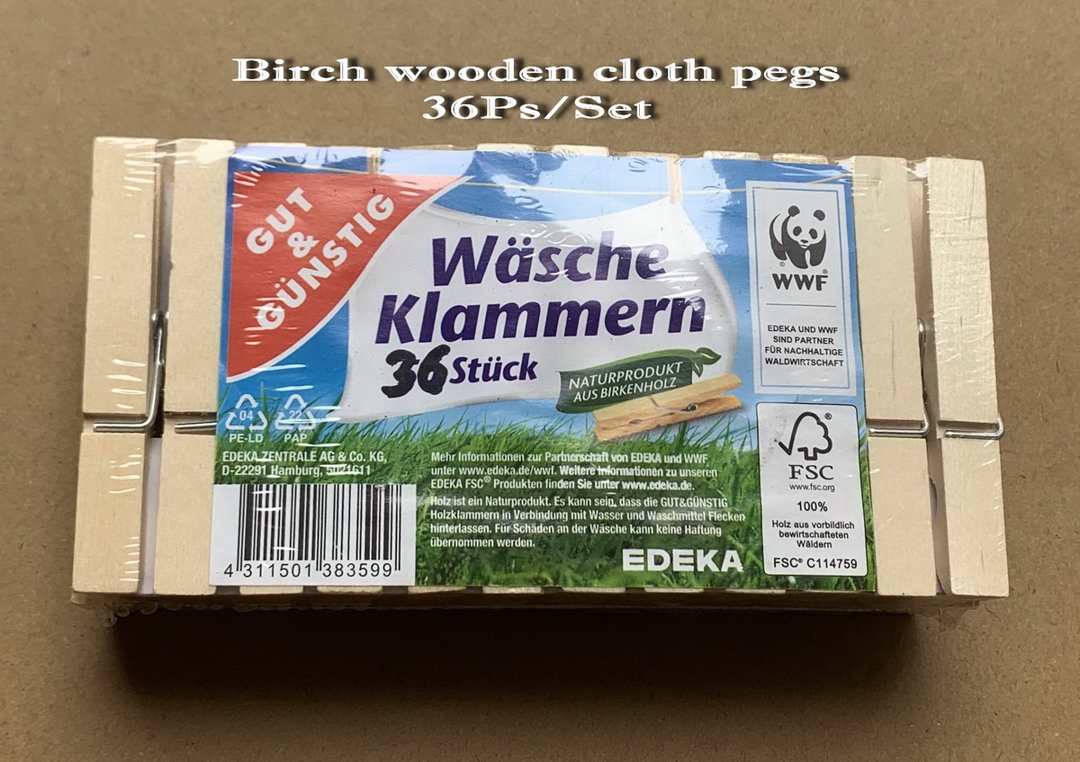 Birch Wood Clothes Pegs Wooden Pegs