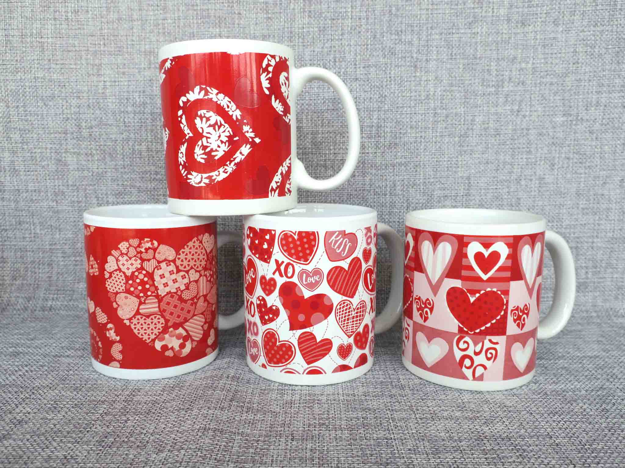 Ceramic coffee mug for Valentine's Day gift promotion