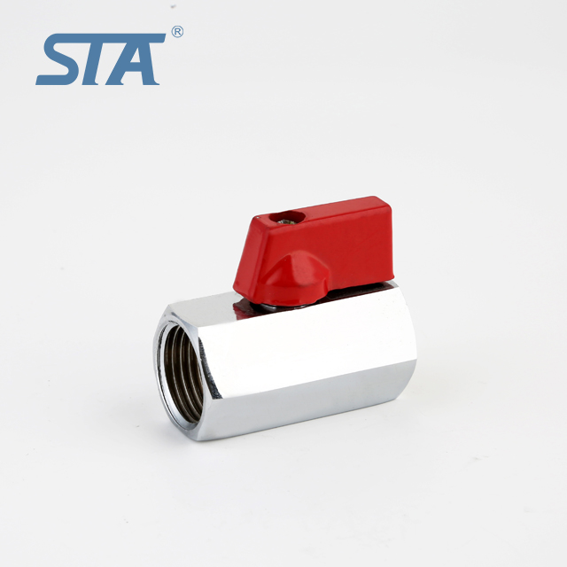 STA.1077 1/4"—1/2" Inch ball valves for water HPB57-3/CW617N BSP threaded brass forged mini ball valve