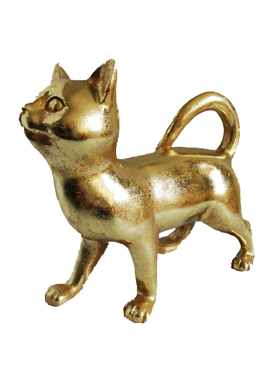 Polyresin cat decoration