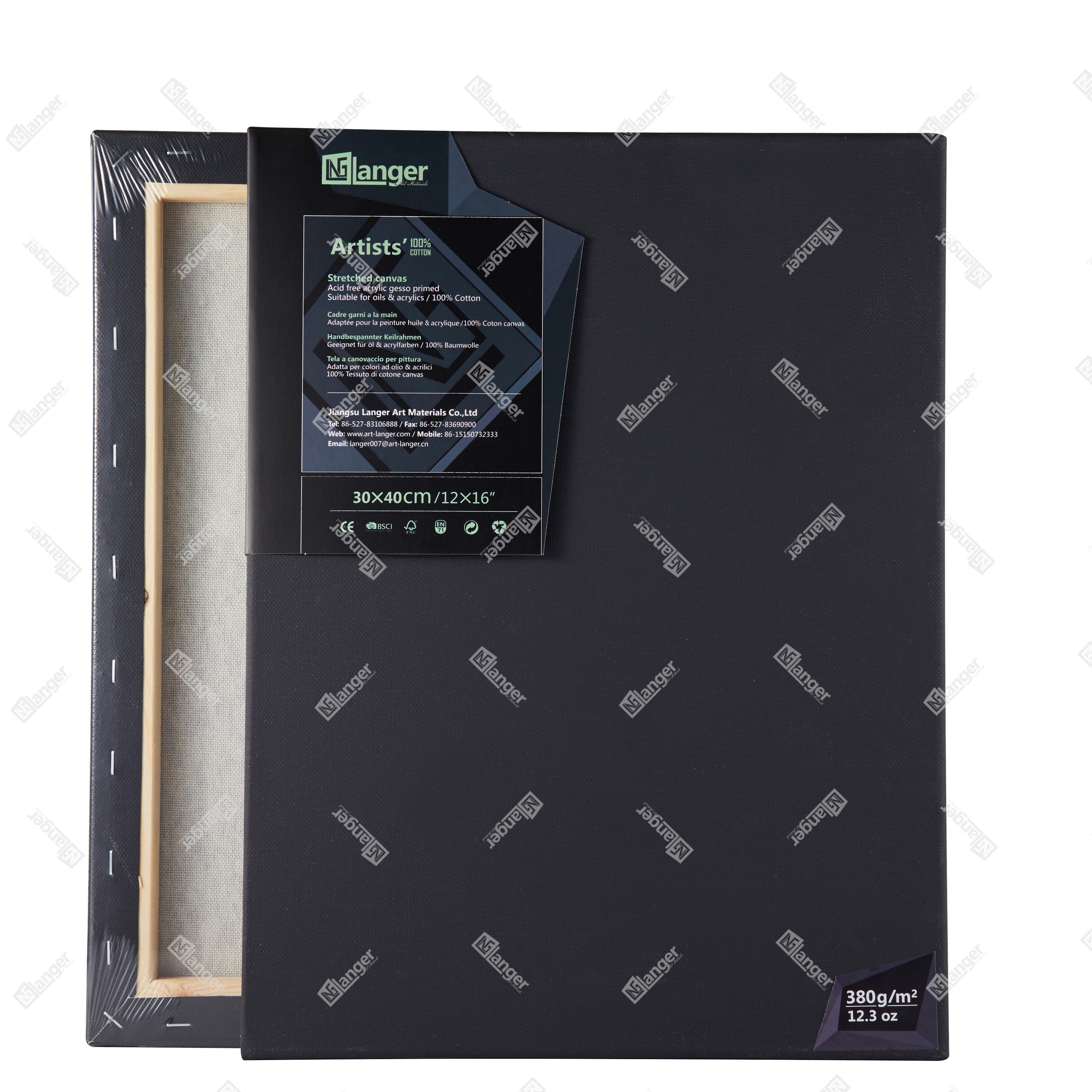 Stretched Canvas / Artists' / Black