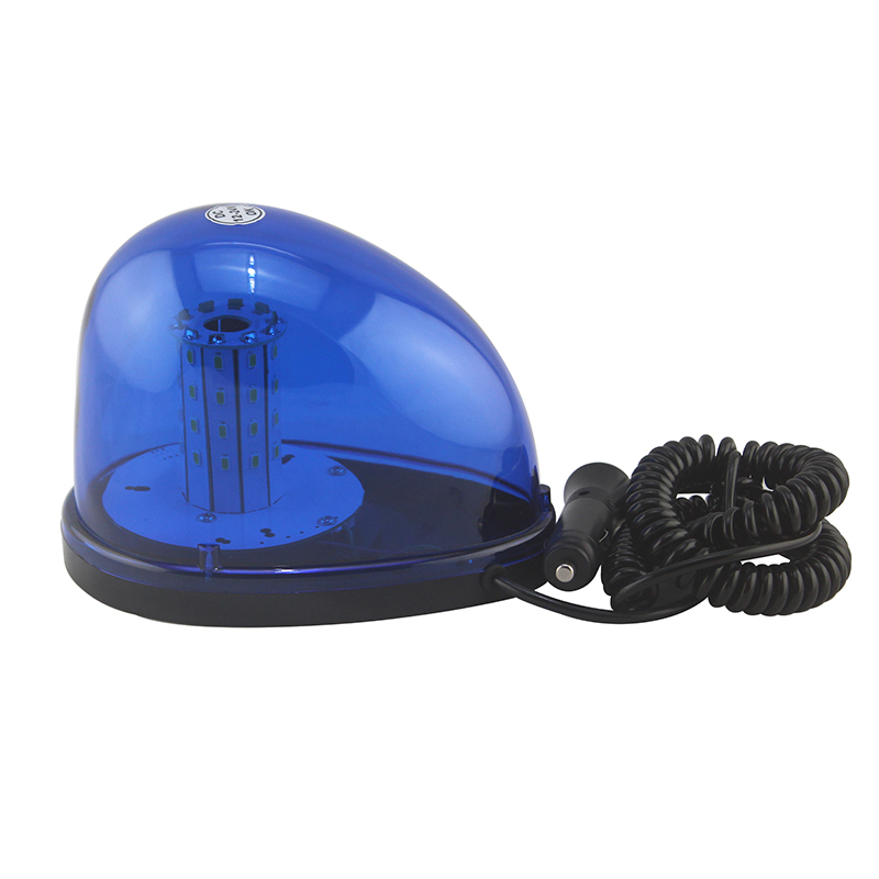 DC12-24V Universal Burst Flashing Beacon LED Flashing Strobe Light Magnetic , Blue LED Emergency Warning Lamp for Vehicle