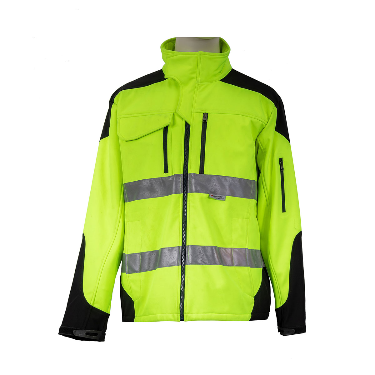 High visible and contrast softshell jacket for Men