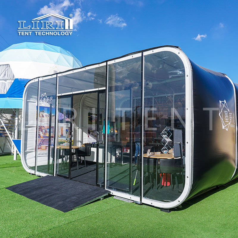 Hotel Tent, Modern Modular Glamping Capsule Box Hotel Tents for Coffee Shop