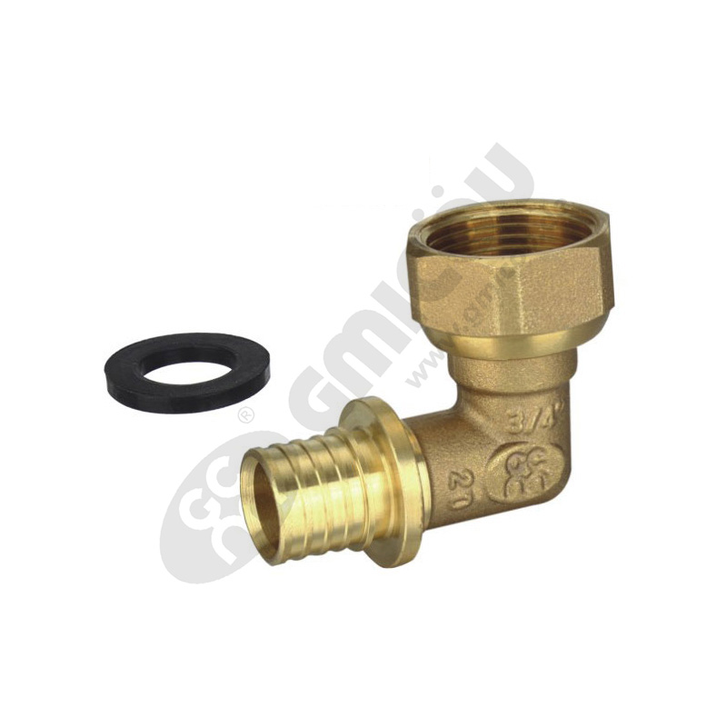 Elbow pipe fitting with loose joint/Female
