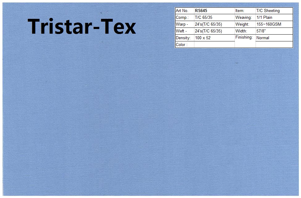 Hospital Fabric-T/C Poplin-RS645-155GSM