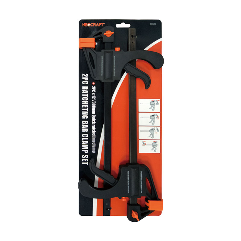 2pcs Racheting bar clamp set