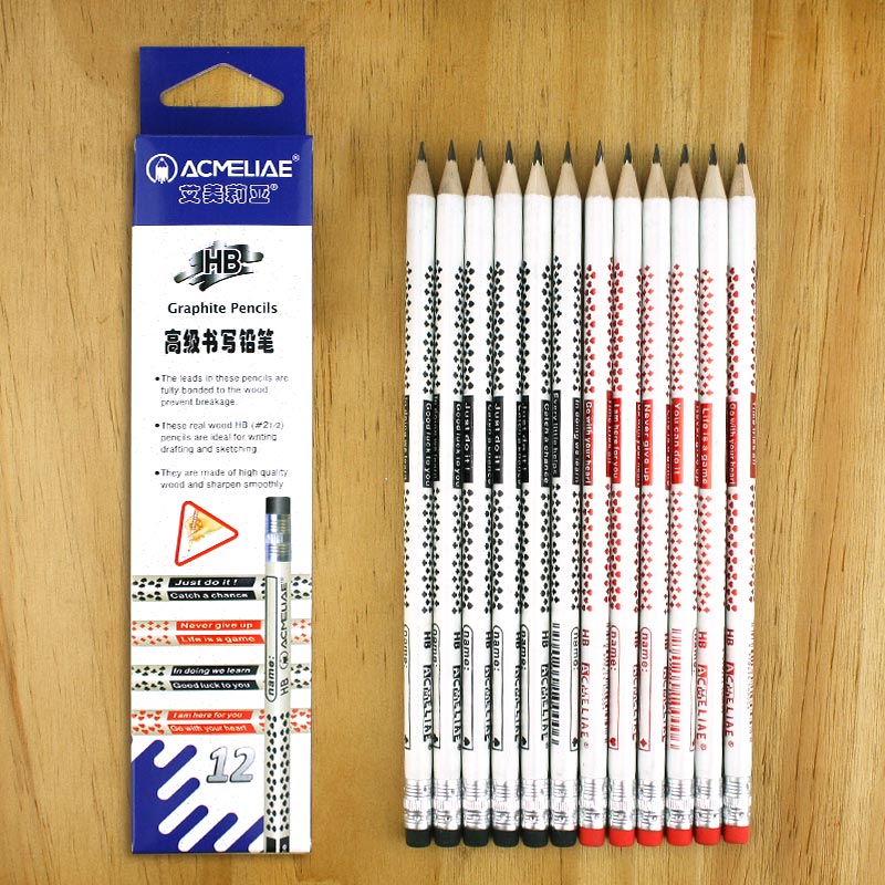 Poker HB Eraser Pencil Triangular