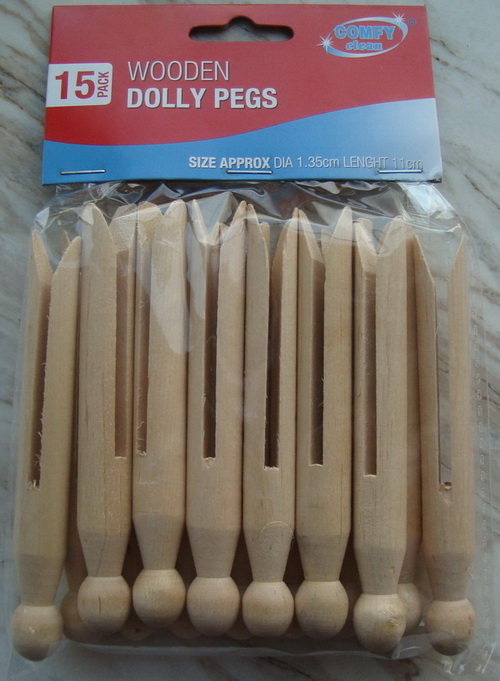 Birch Wood Dolly Clothes Pegs