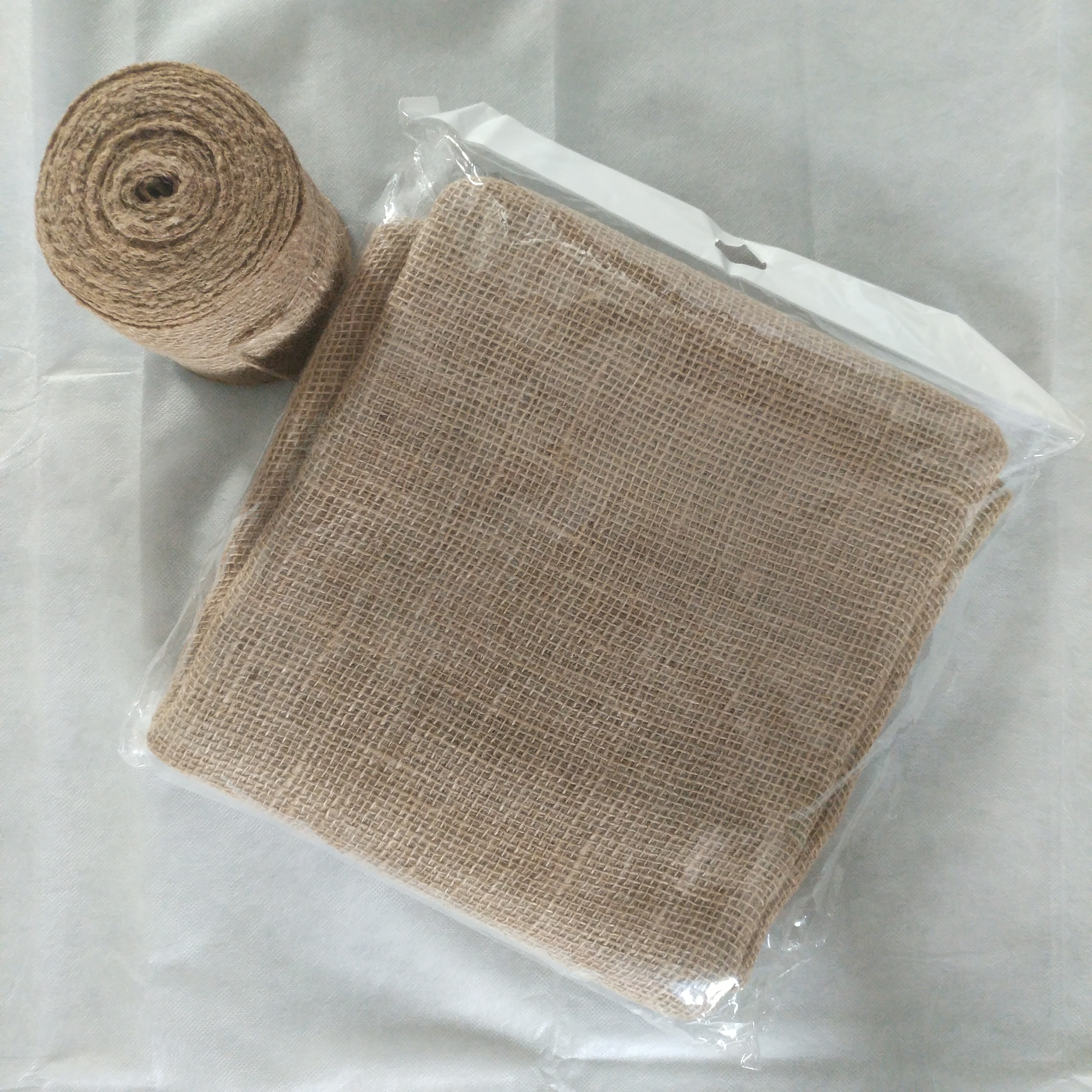 natural color 100% jute cloth burlap fabric woven hessian jute cloth