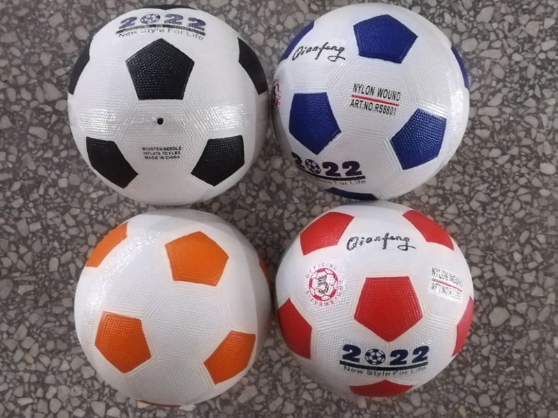 5# Rubber soccerball (grain surface)