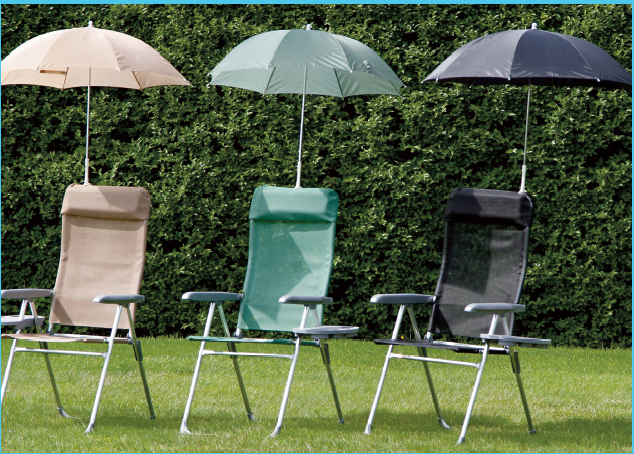 Courtyard chair umbrella