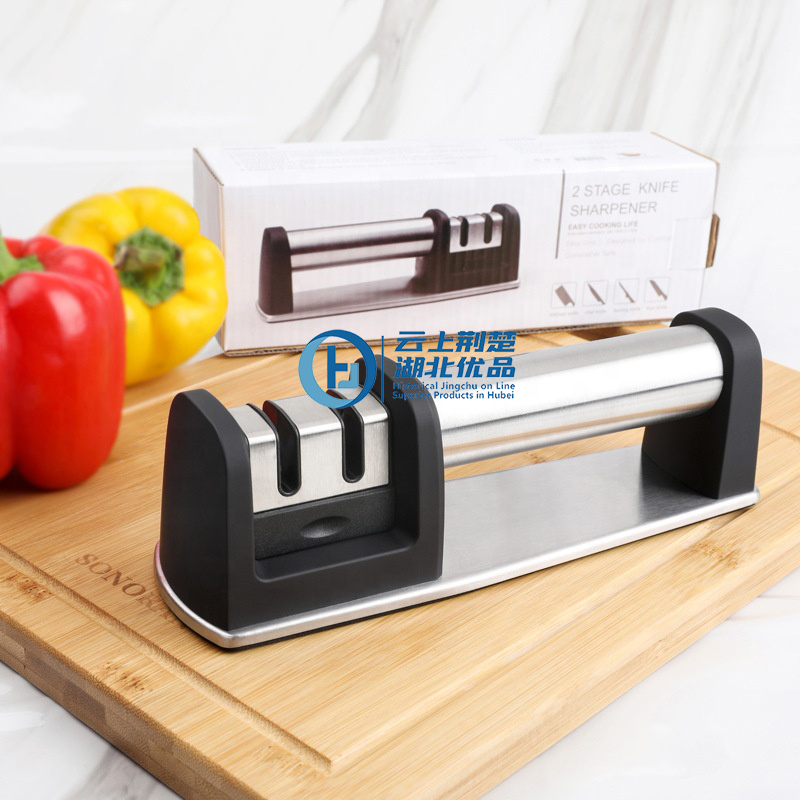 Diamond ceramic 2 stage multifunctional scissor knife sharpener kitchen tools
