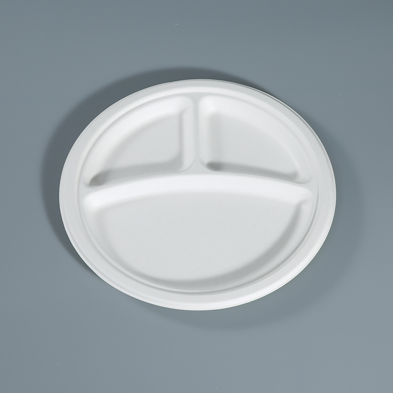 9"3 Compartment Plate