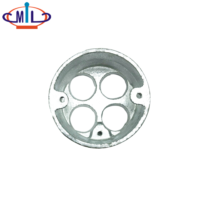 20mm BS4568 malleable iron 4 hole loop-in box