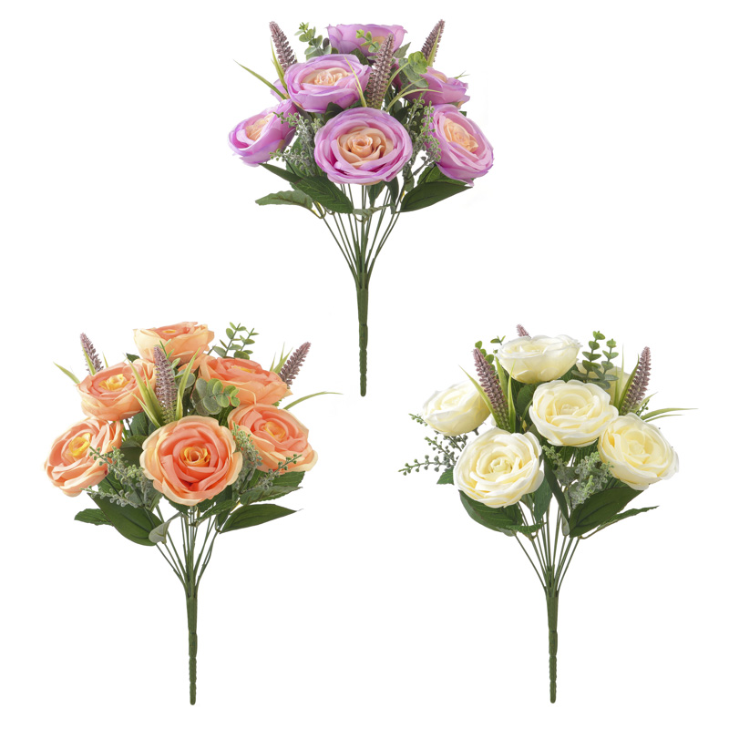 big rose bush X 15 stems