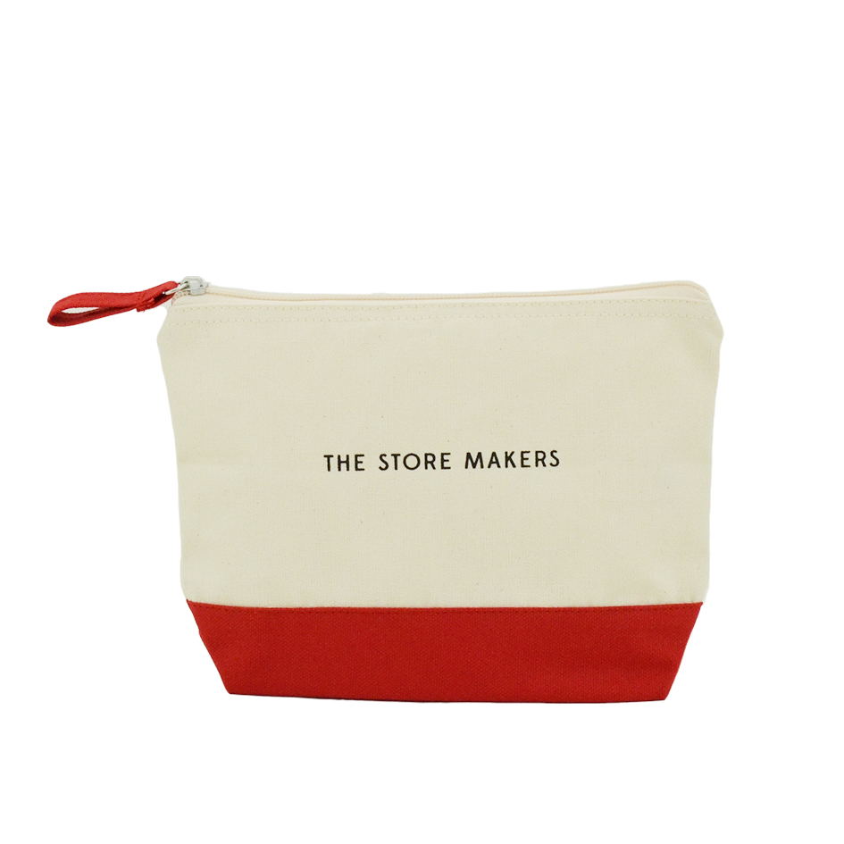 Organic cotton cosmetic pouch