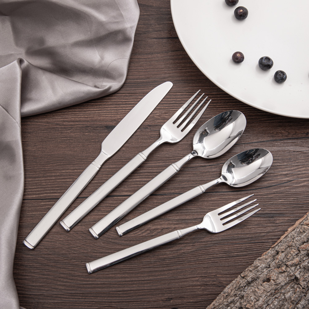 5 pieces wholesale stainless steel flatware set for wedding party hotel restaurant