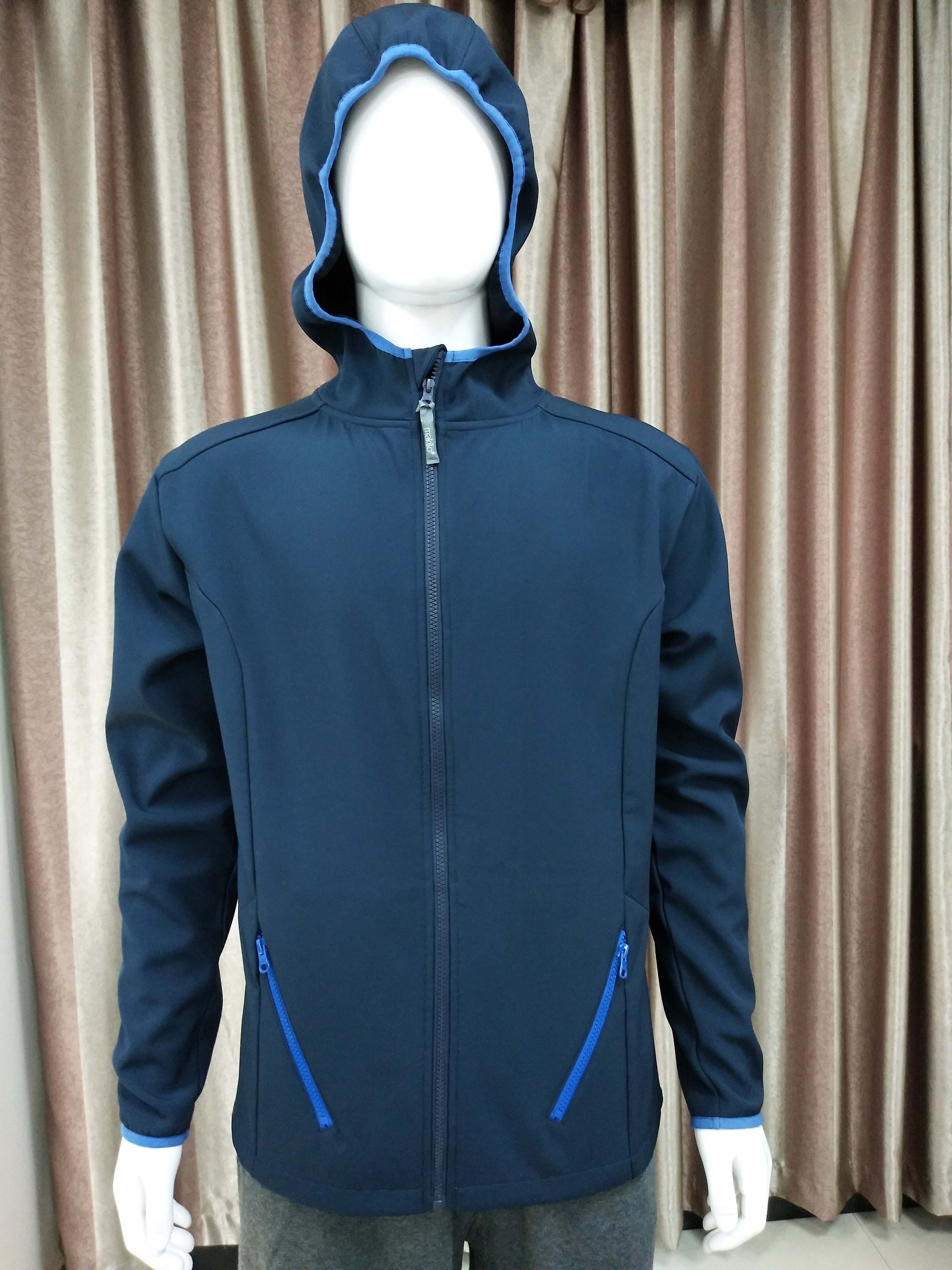 240gsm 100%Polyester match color zipper hoodie