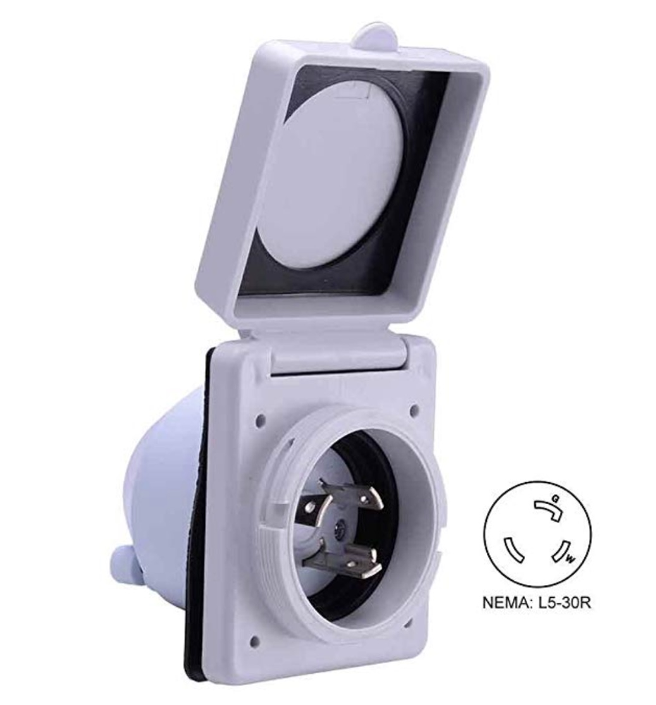 30 amp 125v RV/ Marine Power Inlet RV060