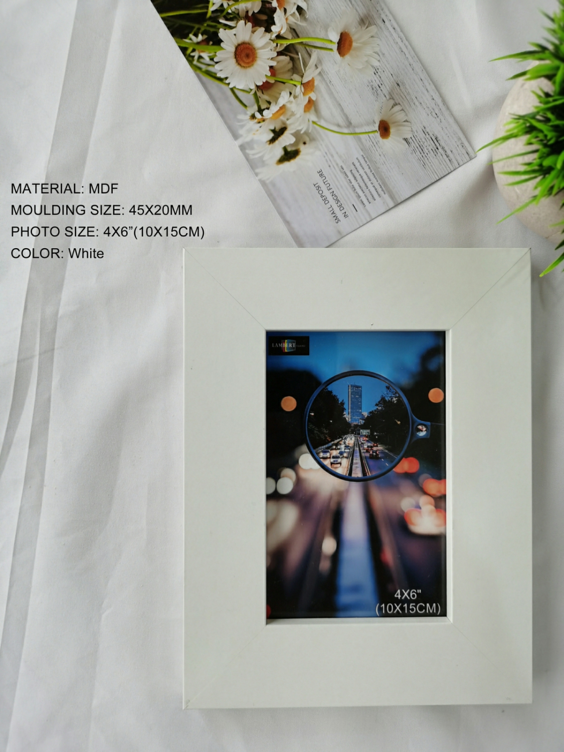 MDF 4X6'' photo frame