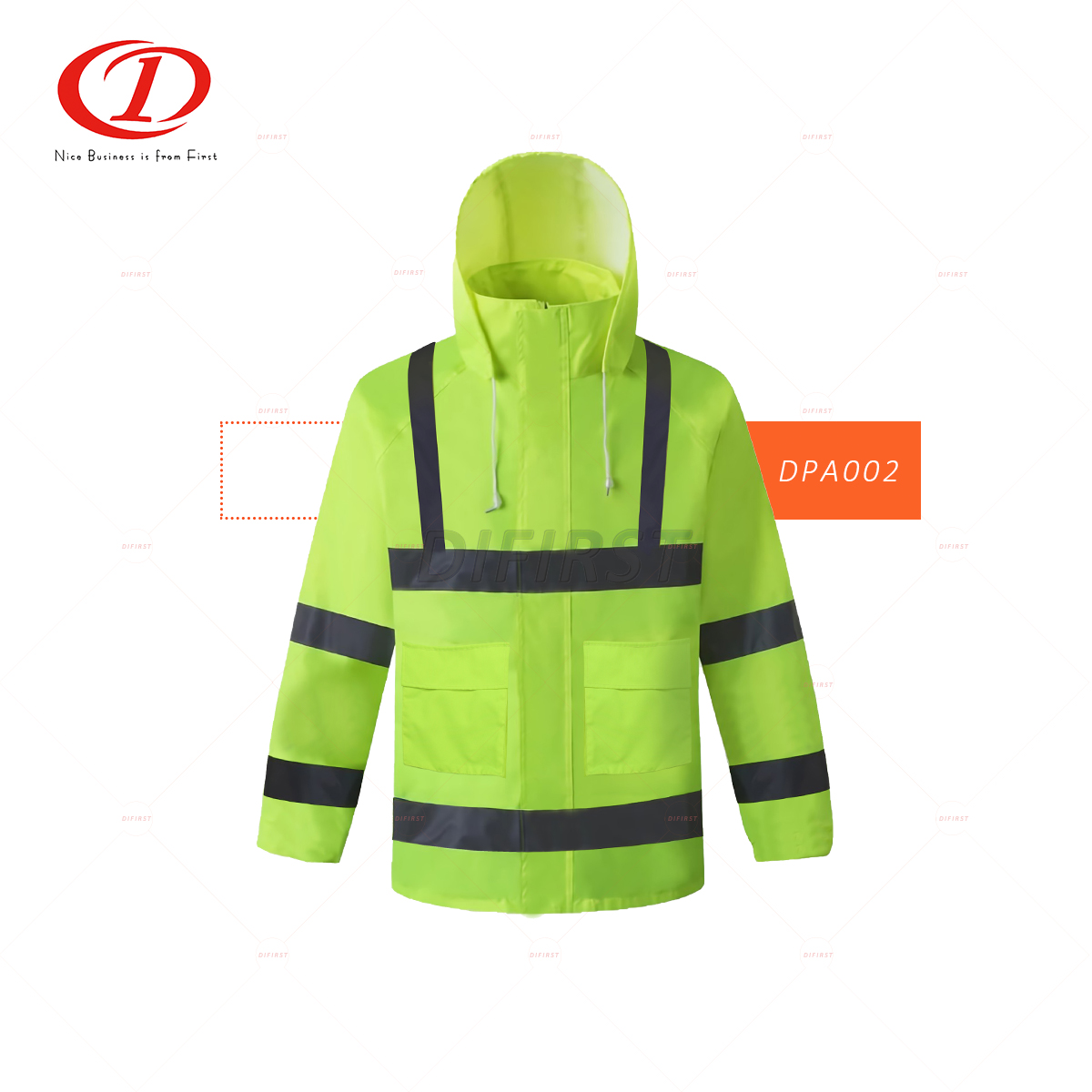 100% Polyester Oxford Waterproof Safety Coat