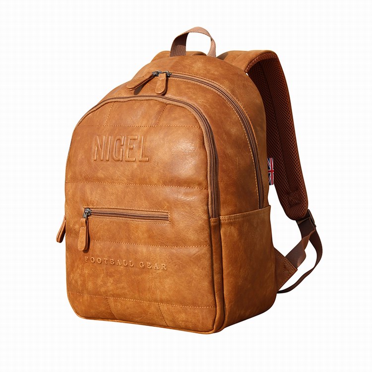 Casual simple leather backpack