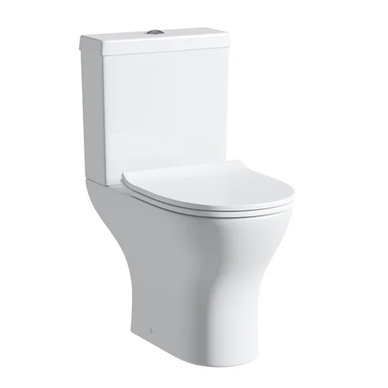 KZ6150 Two Piece Toilet, P trap, Rimless