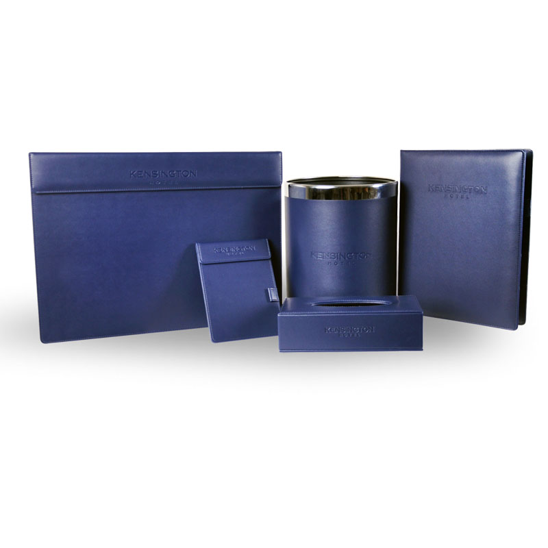 OEM ODM Economic Hotel Guestroom Leather Accessories Set