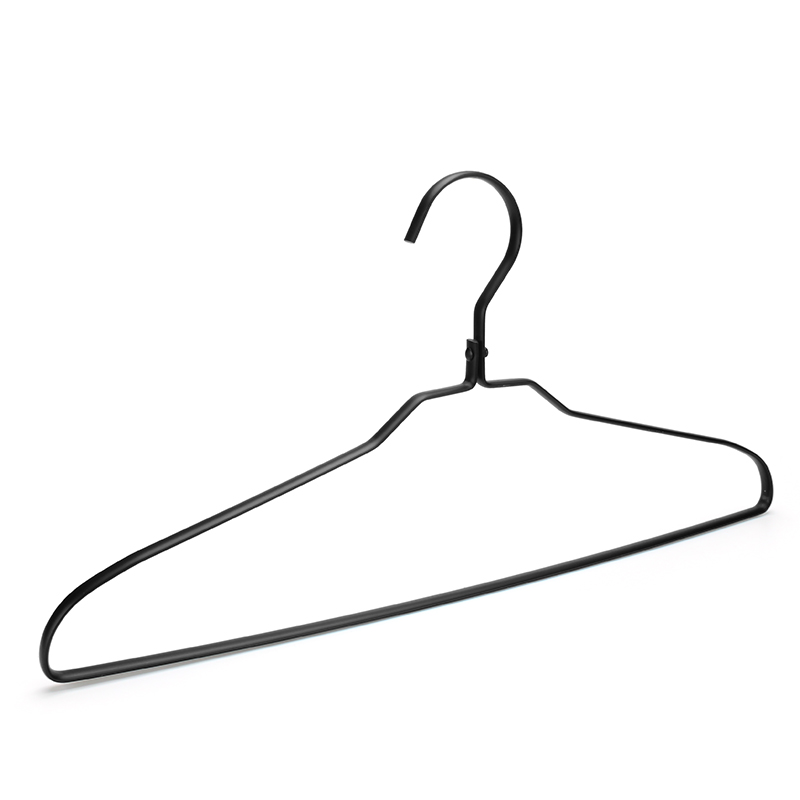 black and flat aluminum hanger