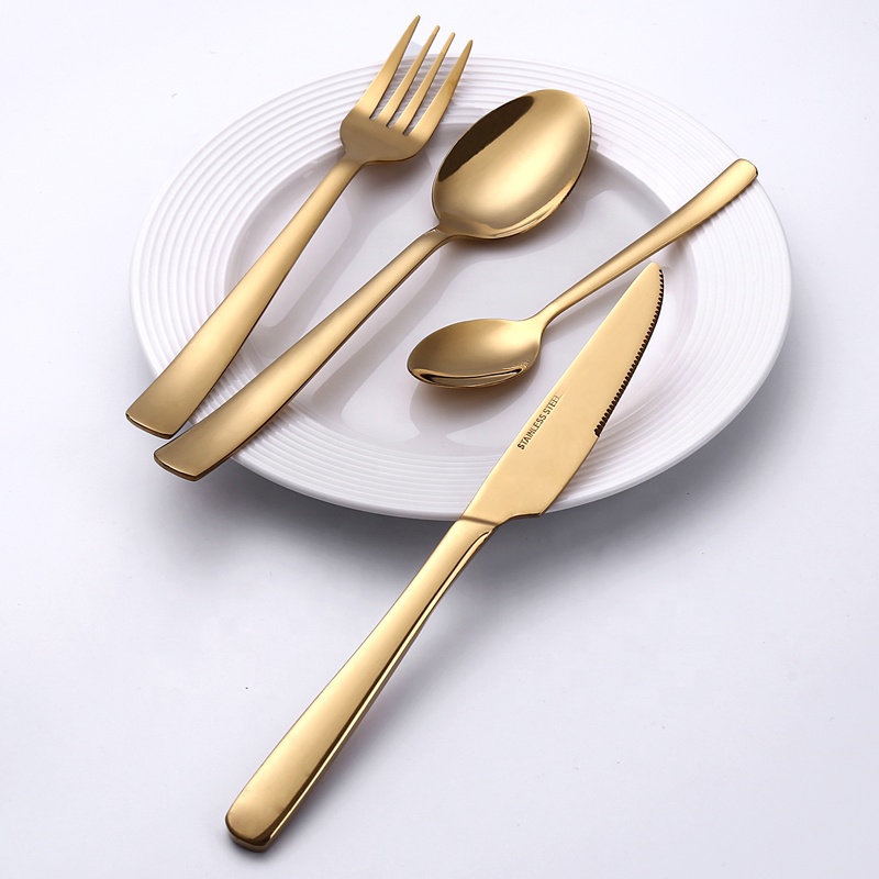 18/0 Modern Fancy Silver Wedding Stainless Steel Gift Cutlery Set