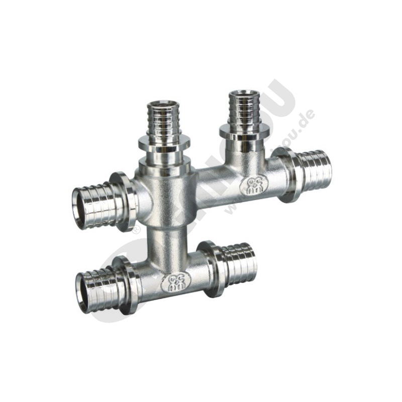 Six-way pipe fittings