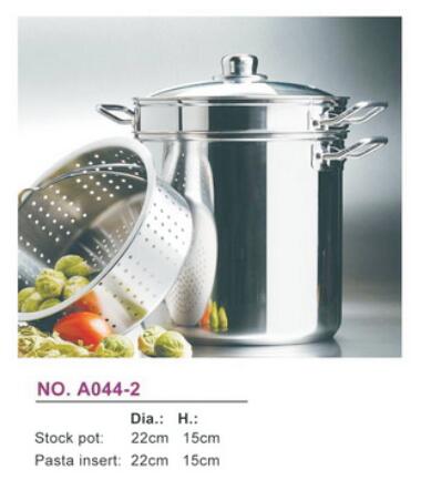 Stainless steel pasta pot