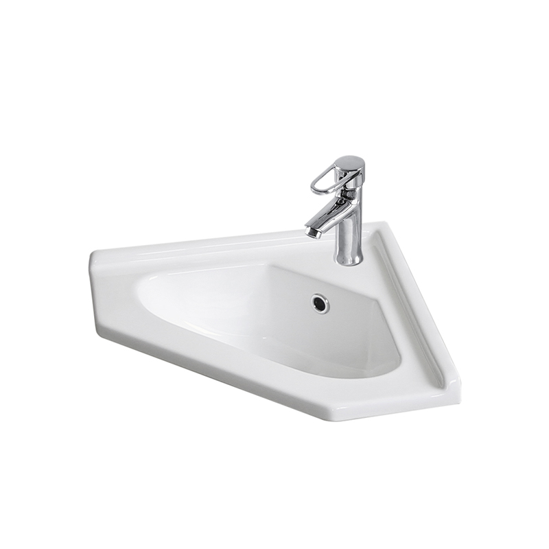 KF7341C Ceramic Corner Basin, Triangle Furniture Wash Basin
