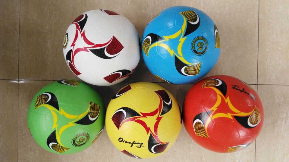 5# Rubber soccerball （smooth surface）
