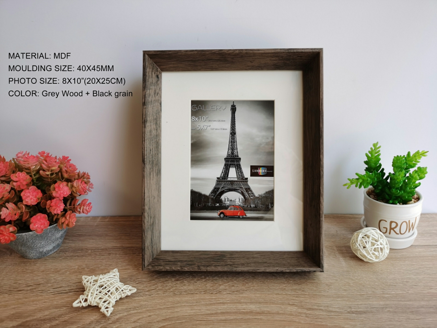 MDF 8X10'' photo frame